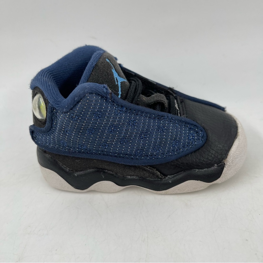 Nike Air Jordan 13 Retro Flint- SZ 4C -Brave Blue TD 414581-400 Shoes Sneakers